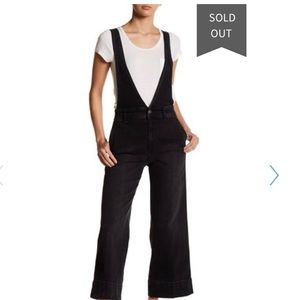 NWT Free People Wide leg denim overall